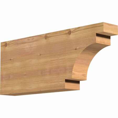 Ekena Millwork Mediterranean Smooth Rafter Tail, Western Red Cedar, 3 1/2"W x 10"H x 24"L RFT04X10X24MED00SWR